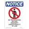 Signmission OSHA Notice Sign, 14" H, 10" W, Rigid Plastic, No Trespassing On This Sign With Symbol, Portrait OS-NS-P-1014-V-14952 - alternate 1
